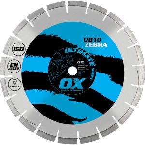Image for OX Ultimate UB10 Segmented Diamond Blade - Abrasive