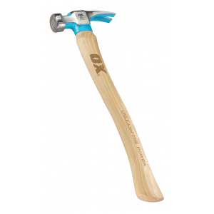 Pro 18-Ounce Milled Face Framing Hammer | Curved Hickory Handle