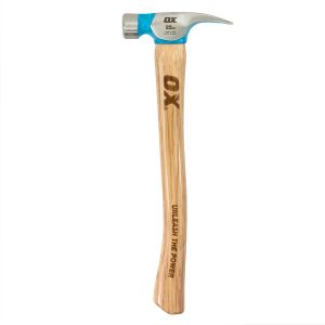 Pro 22-Ounce Milled Face Framing Hammer | Curved Hickory Handle