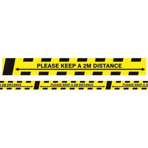 Social Distancing Adhesive Tape - 33m Roll