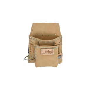 OX Trade 8-Pocket Tool/Fastener Pouch, Suede Leather