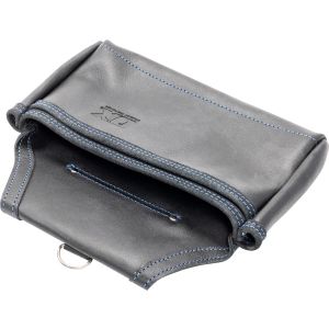 OX Trade Black Leather 2 Pocket Nail Bag
