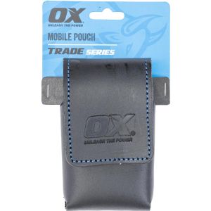 OX Trade Black Leather Mobile Phone Holder - XL