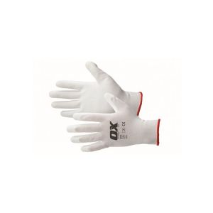 White PU Flex Decorators Glove Size 10 (XL)